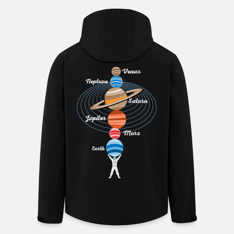 Starker Astronaut - Recycelte Männer Softshell-Jacke von Stanley/Stella - Schwarz