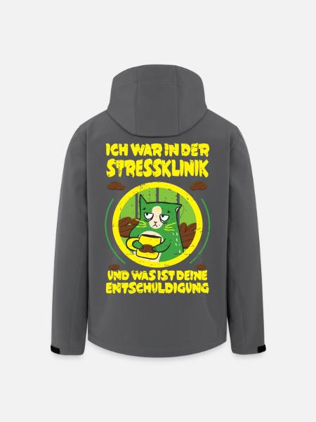Coffee Stress Clinic - Men’s Recycled Softshell Jacket by Stanley/Stella - black