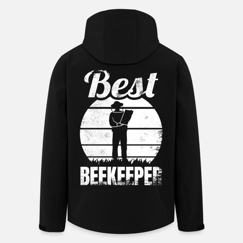 Funny beekeeper - Men’s Recycled Softshell Jacket by Stanley/Stella - black