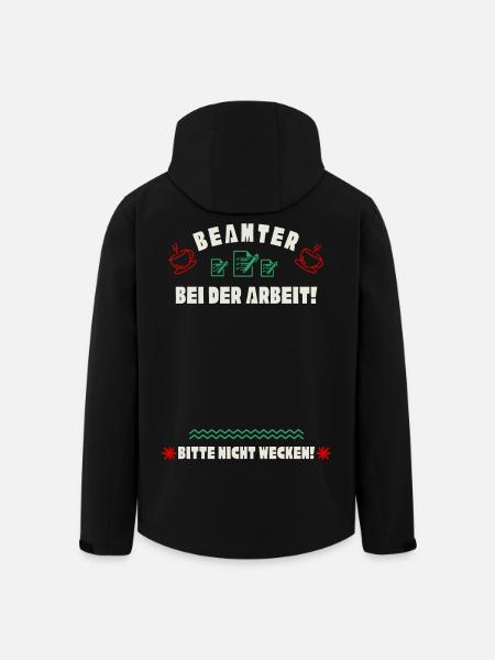 Schlafender Beamter - Recycelte Männer Softshell-Jacke von Stanley/Stella - Schwarz