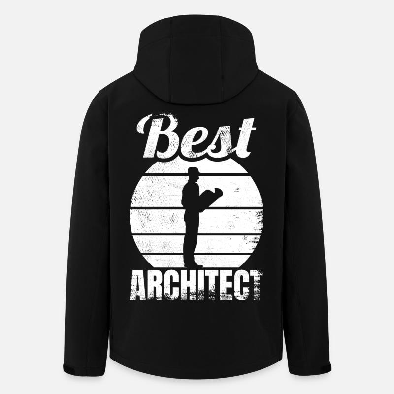 Best Architect - Men’s Recycled Softshell Jacket by Stanley/Stella - black