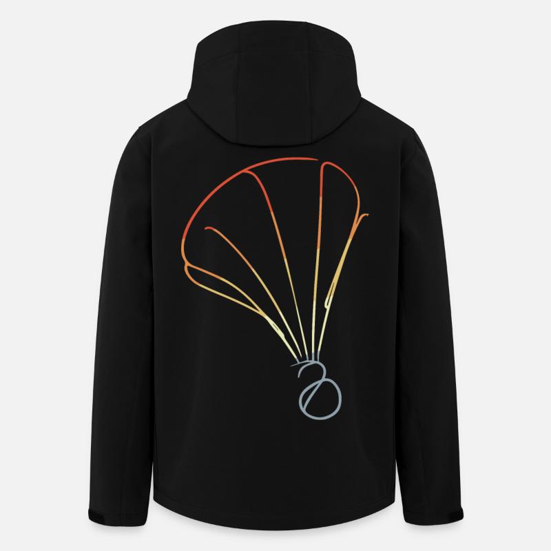 Croquis rétro du volant - Veste softshell homme en polyester recyclé Stanley/Stella - noir