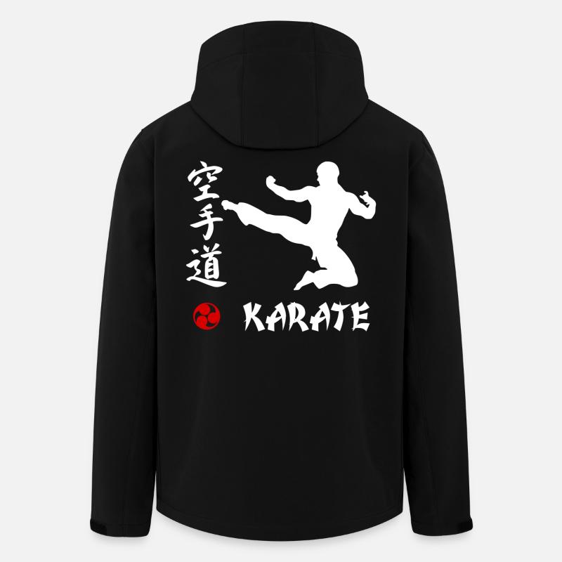 Karate weiss - Recycelte Männer Softshell-Jacke von Stanley/Stella - Schwarz