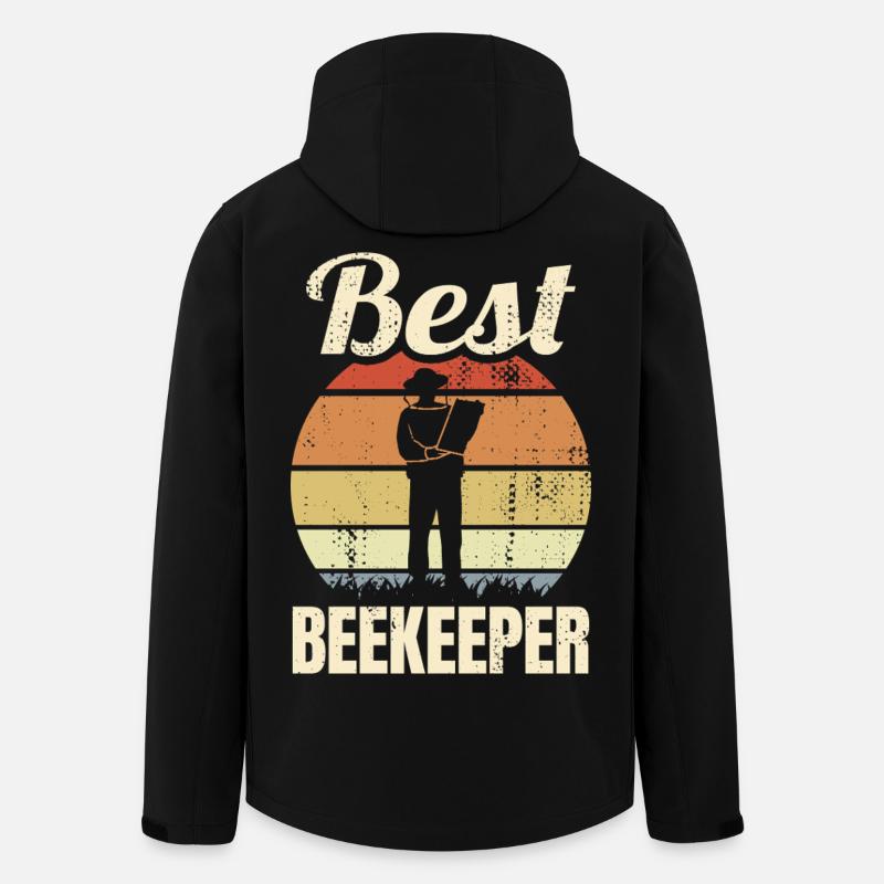 Imker - Recycelte Männer Softshell-Jacke von Stanley/Stella - Schwarz
