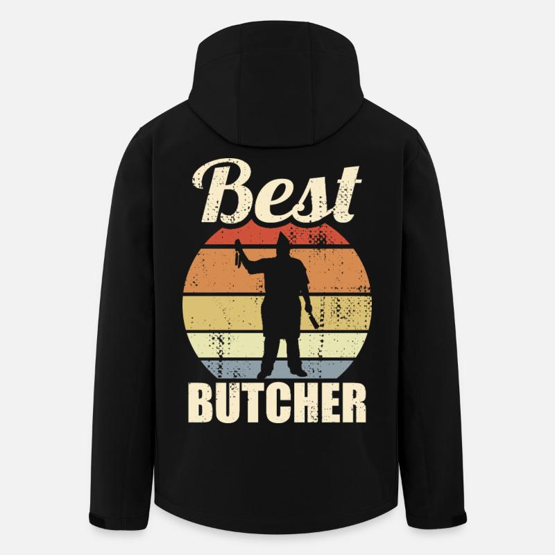 Lustiger Metzger - Recycelte Männer Softshell-Jacke von Stanley/Stella - Schwarz