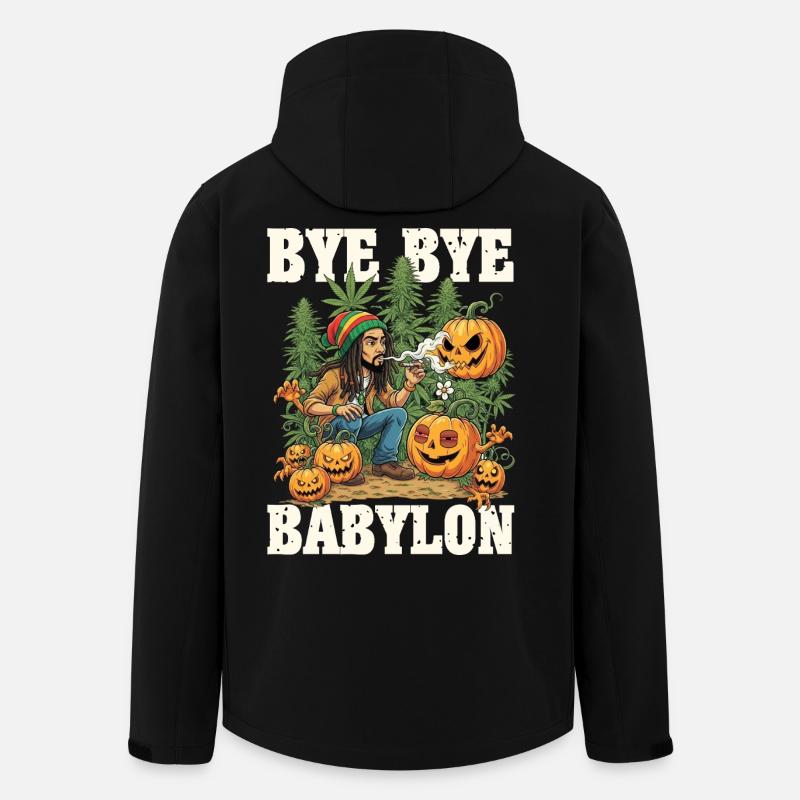 Herbe d’Halloween - Veste softshell homme en polyester recyclé Stanley/Stella - noir