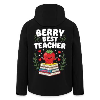 Berry Bester Lehrer Grundschullehrer - Recycelte Männer Softshell-Jacke von Stanley/Stella - Schwarz - Hinten - AI Model Male 185 light (185cm)