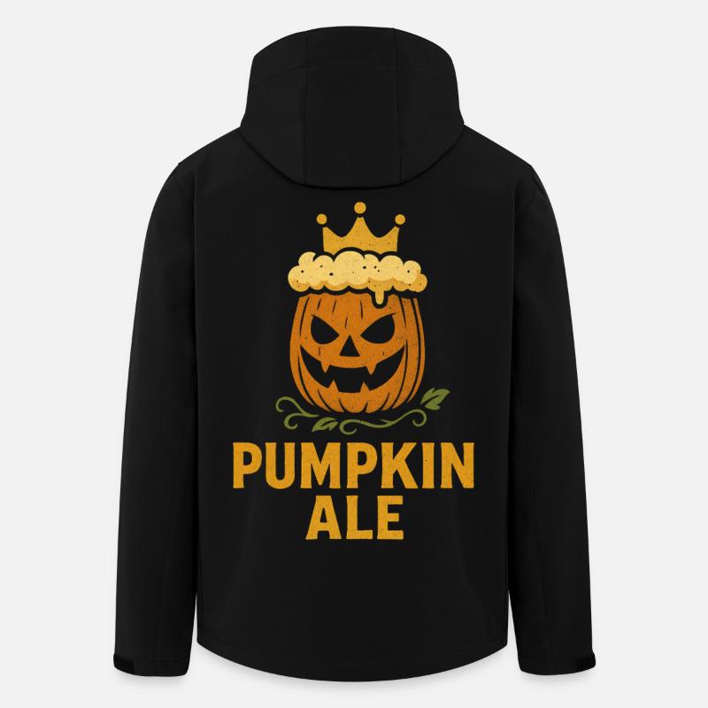 Pumpkin Ale Funny Saying - Happy Halloween - Men’s Recycled Softshell Jacket by Stanley/Stella - black