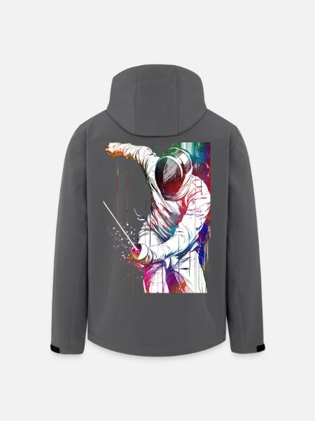 Fechtsportkunst #fencing #sport - Recycelte Männer Softshell-Jacke von Stanley/Stella - Schwarz