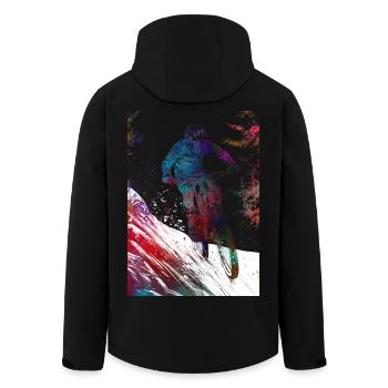 BMX Rider Sport #sport #bike - Veste softshell homme en polyester recyclé Stanley/Stella - noir - Dos - AI Model Male 185 light (185cm)