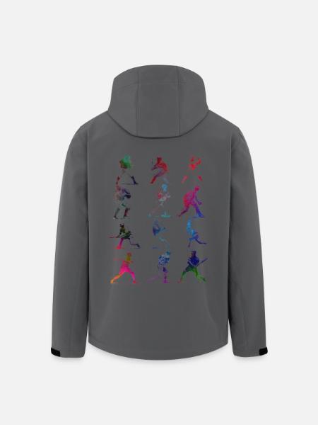 Baseball player #baseball #sport - Men’s Recycled Softshell Jacket by Stanley/Stella - black
