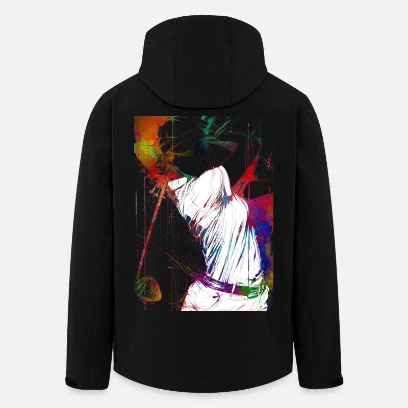 Golf player #golf - Men’s Recycled Softshell Jacket by Stanley/Stella - black