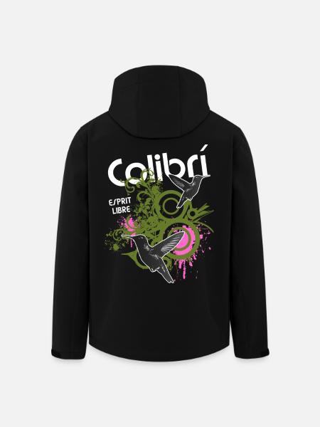 Liberté Colibris Urbains - Veste softshell homme en polyester recyclé Stanley/Stella - noir