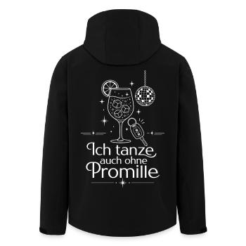 Null Prozent mit voller Attitüde - Recycelte Männer Softshell-Jacke von Stanley/Stella - Schwarz - Hinten - AI Model Male 185 light (185cm)