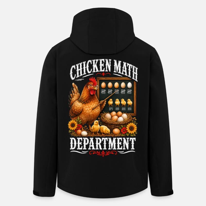 DÉPARTEMENT DE MATHÉMATIQUES POULES - Veste softshell homme en polyester recyclé Stanley/Stella - noir