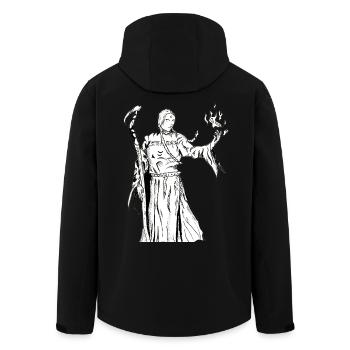 Fantasy Zauberer - Recycelte Männer Softshell-Jacke von Stanley/Stella - Schwarz - Hinten - AI Model Male 185 light (185cm)