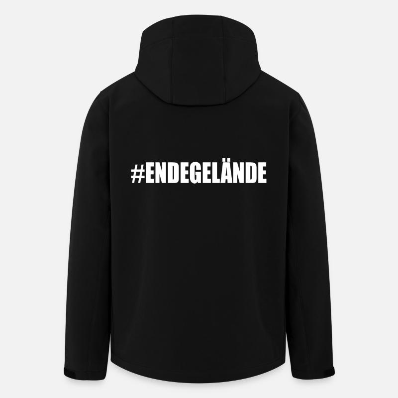 Ende gelände - Recycelte Männer Softshell-Jacke von Stanley/Stella - Schwarz