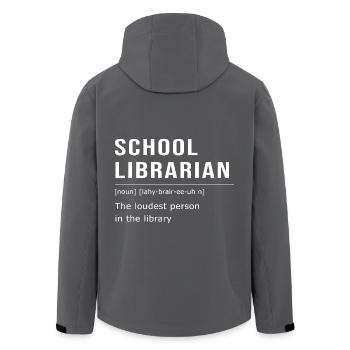 Bibliothèque de lecture Rat de bibliothèque - Veste softshell homme en polyester recyclé Stanley/Stella - noir - Dos - AI Model Male 185 light (185cm)