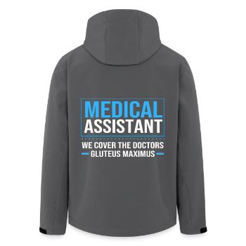 Medical Physician MFA - Men’s Recycled Softshell Jacket by Stanley/Stella - anthracite - Back - AI Model Male 185 light (185cm)