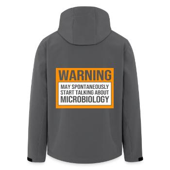 Mikrobiologie Biologie Biologisch Biologe - Recycelte Männer Softshell-Jacke von Stanley/Stella - Anthrazit - Hinten - AI Model Male 185 light (185cm)