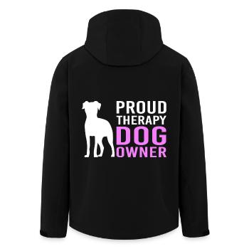 Thérapeute Thérapie canine Thérapie canine Dresseur de chiens - Veste softshell homme en polyester recyclé Stanley/Stella - noir - Dos - AI Model Male 185 light (185cm)