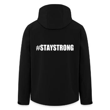 Stay strong - Recycelte Männer Softshell-Jacke von Stanley/Stella - Schwarz - Hinten - AI Model Male 185 light (185cm)