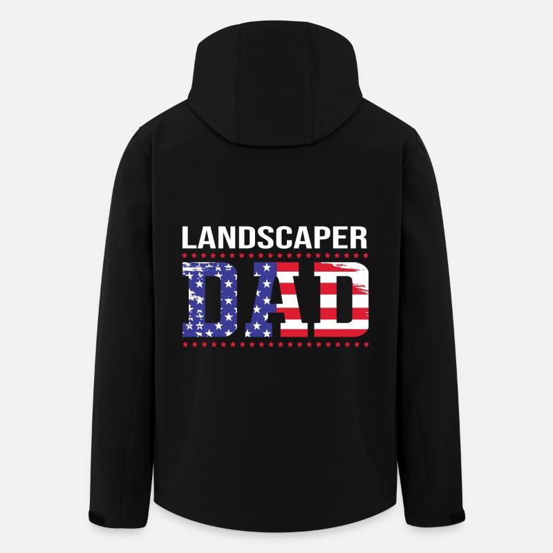 Landscaper Gardener Gardener Garden - Men’s Recycled Softshell Jacket by Stanley/Stella - black