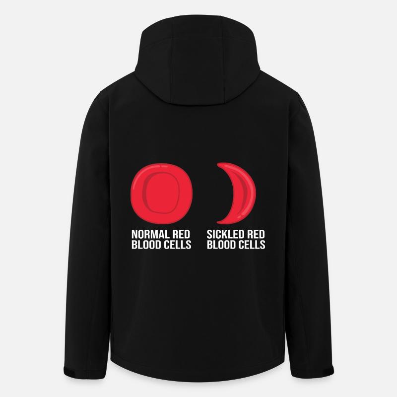 Anémie falciforme - Veste softshell homme en polyester recyclé Stanley/Stella - noir