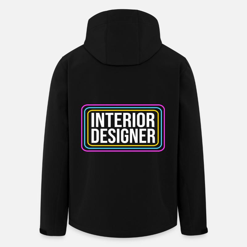 Architecte d’intérieur Architecture Architecte - Veste softshell homme en polyester recyclé Stanley/Stella - noir