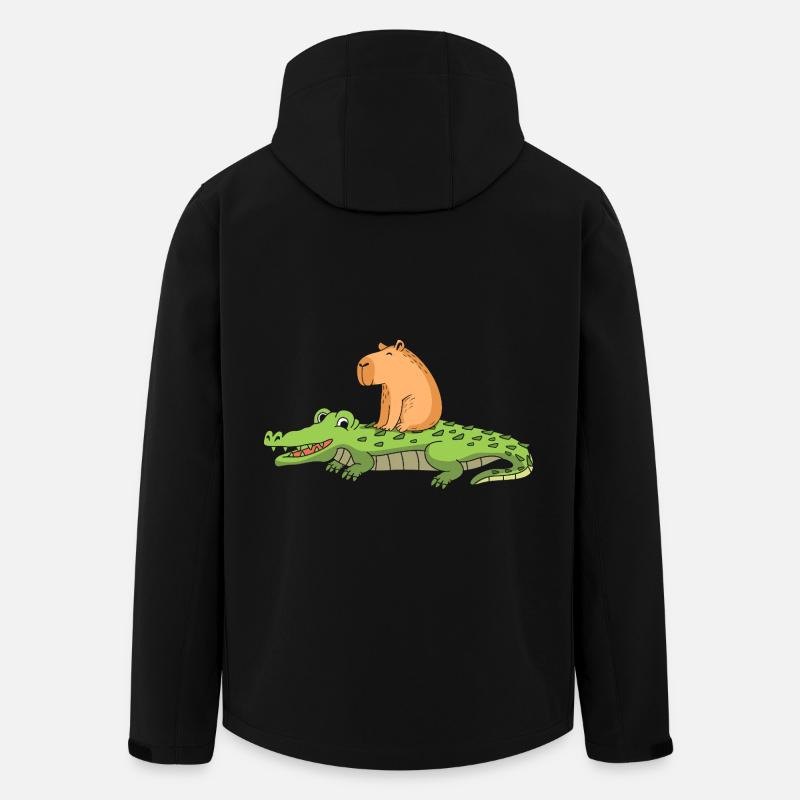 Capybara Capibara - Men’s Recycled Softshell Jacket by Stanley/Stella - black