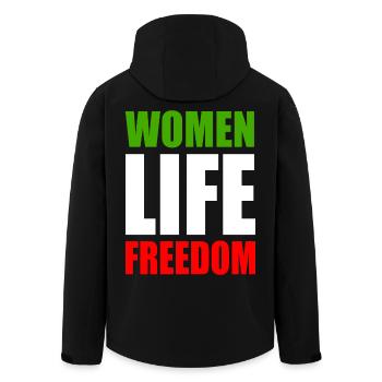 Women life freedom - Veste softshell homme en polyester recyclé Stanley/Stella - noir - Dos - AI Model Male 185 light (185cm)