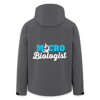 Mikrobiologie Biologie Biologisch Wissenschaft - Recycelte Männer Softshell-Jacke von Stanley/Stella - Anthrazit - Hinten - AI Model Male 185 light (185cm)