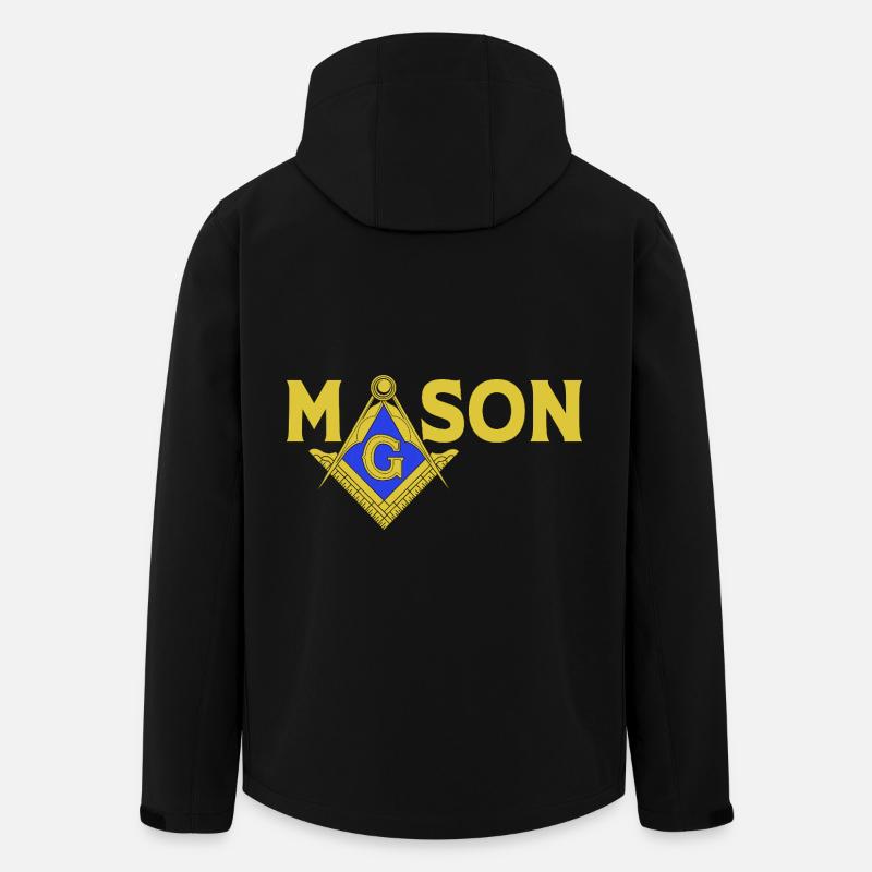 Francs-maçons Illuminati - Veste softshell homme en polyester recyclé Stanley/Stella - noir