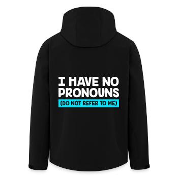 Queer Gender Vielfalt Gay pride LGBT - Recycelte Männer Softshell-Jacke von Stanley/Stella - Schwarz - Hinten - AI Model Male 185 light (185cm)