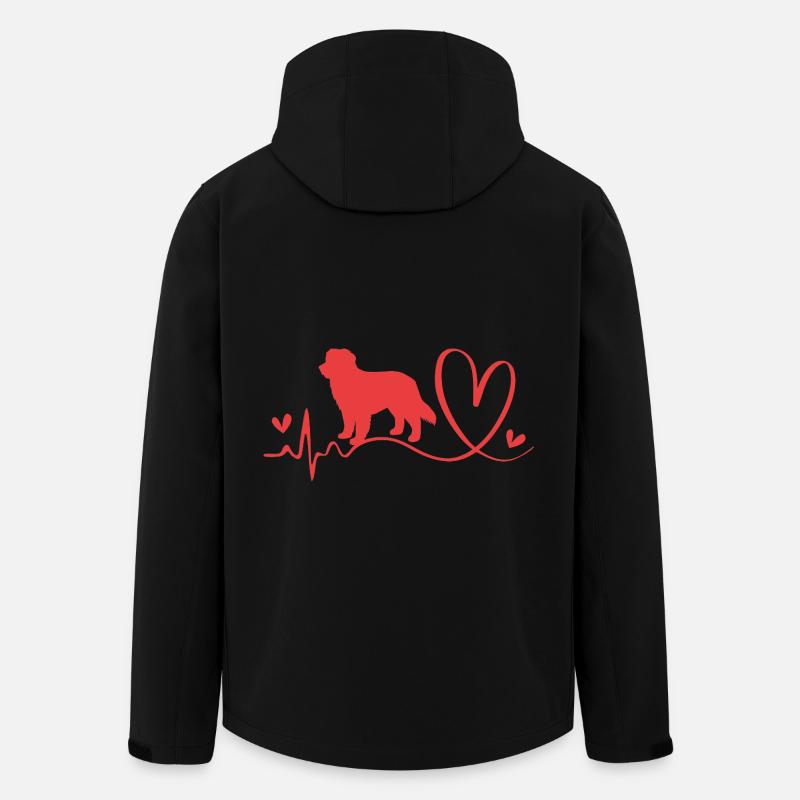 Bouvier bernois - Veste softshell homme en polyester recyclé Stanley/Stella - noir