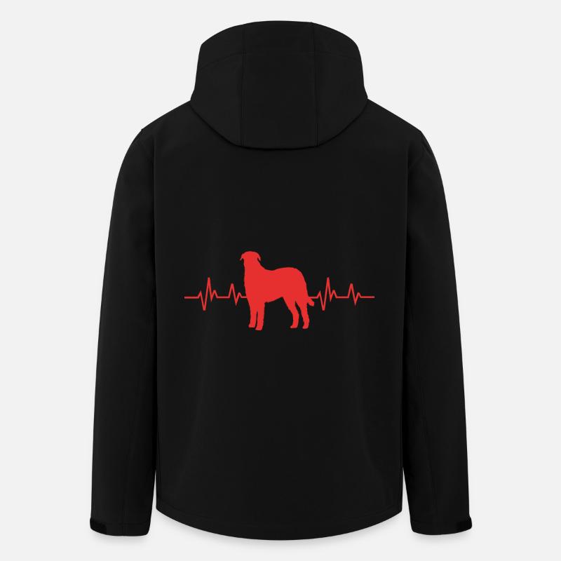 Irish wolfhound - Men’s Recycled Softshell Jacket by Stanley/Stella - black