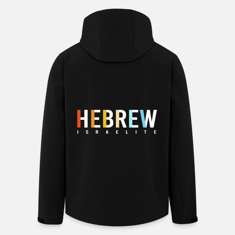 Yeshua Judaïsme juif - Veste softshell homme en polyester recyclé Stanley/Stella - noir