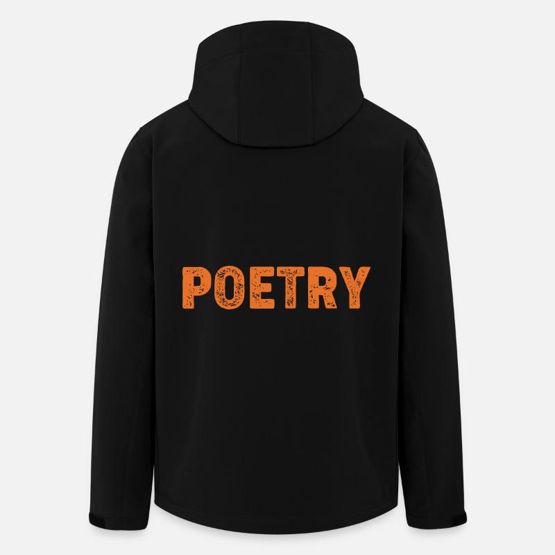 Poetry Poem - Men’s Recycled Softshell Jacket Discoverer by Stanley/Stella - black