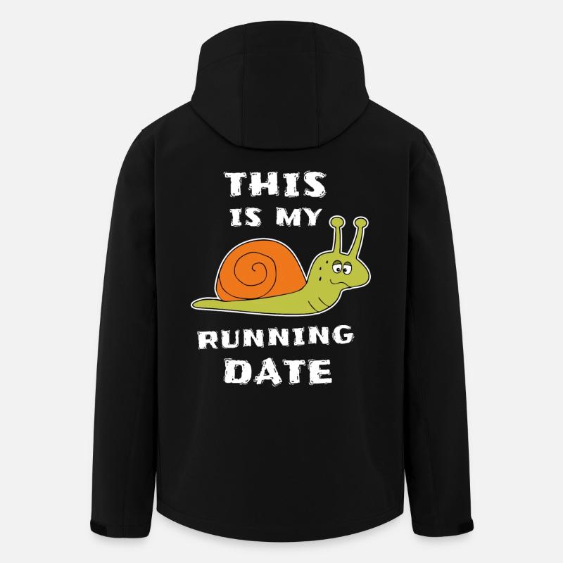 Langsame Schnecke Läufer Joggen - Recycelte Männer Softshell-Jacke von Stanley/Stella - Schwarz