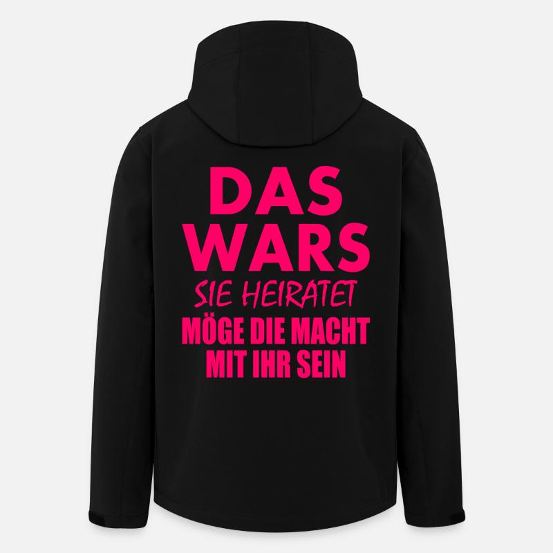 Das wars sie heiratet - Recycelte Männer Softshell-Jacke von Stanley/Stella - Schwarz