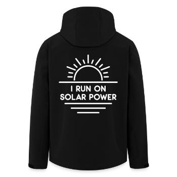 Je fonctionne à l’énergie solaire - Veste softshell homme en polyester recyclé Stanley/Stella - noir - Dos - AI Model Male 185 light (185cm)