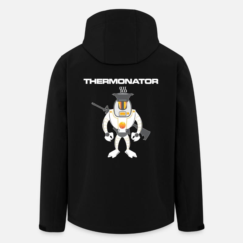 Thermonator Terminator Geschenkidee - Recycelte Männer Softshell-Jacke von Stanley/Stella - Schwarz