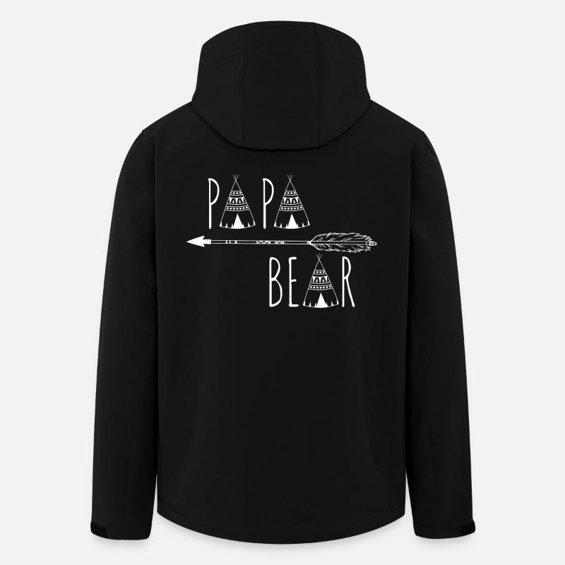 Daddy Bear - Men’s Recycled Softshell Jacket by Stanley/Stella - black