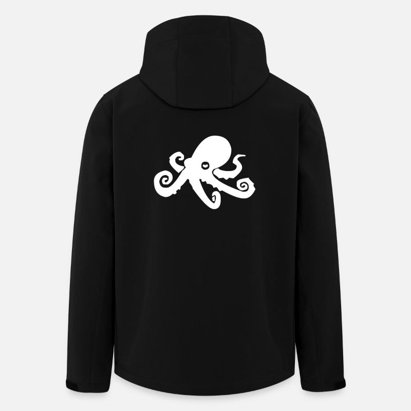 octopus - Men’s Recycled Softshell Jacket by Stanley/Stella - black
