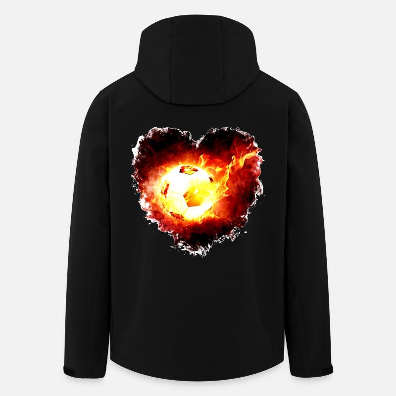 Soccer - Men’s Recycled Softshell Jacket by Stanley/Stella - black