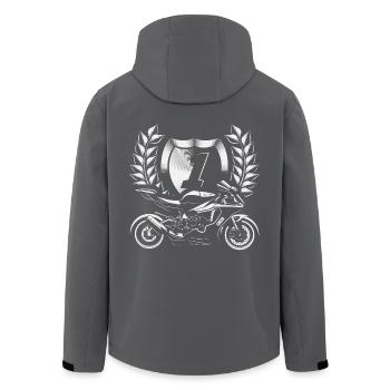 course One - Veste softshell homme en polyester recyclé Stanley/Stella - noir - Dos - AI Model Male 185 light (185cm)
