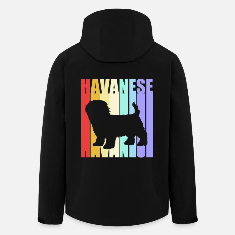 Havaneser Hund - Recycelte Männer Softshell-Jacke von Stanley/Stella - Schwarz
