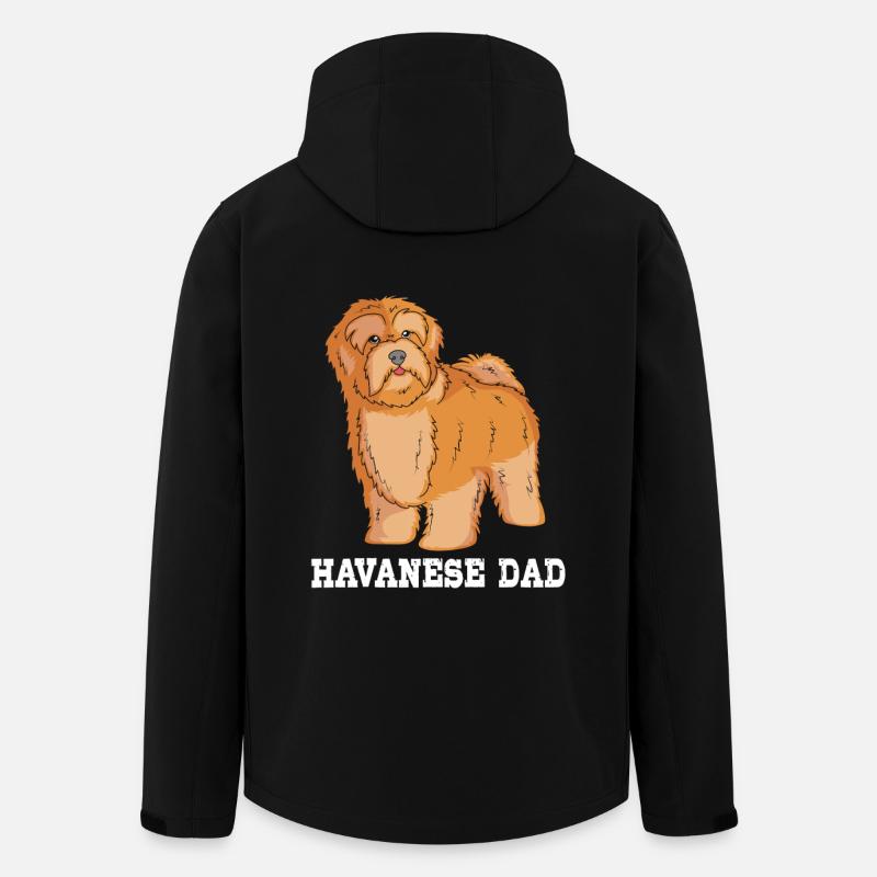 Havaneser Hund - Recycelte Männer Softshell-Jacke von Stanley/Stella - Schwarz