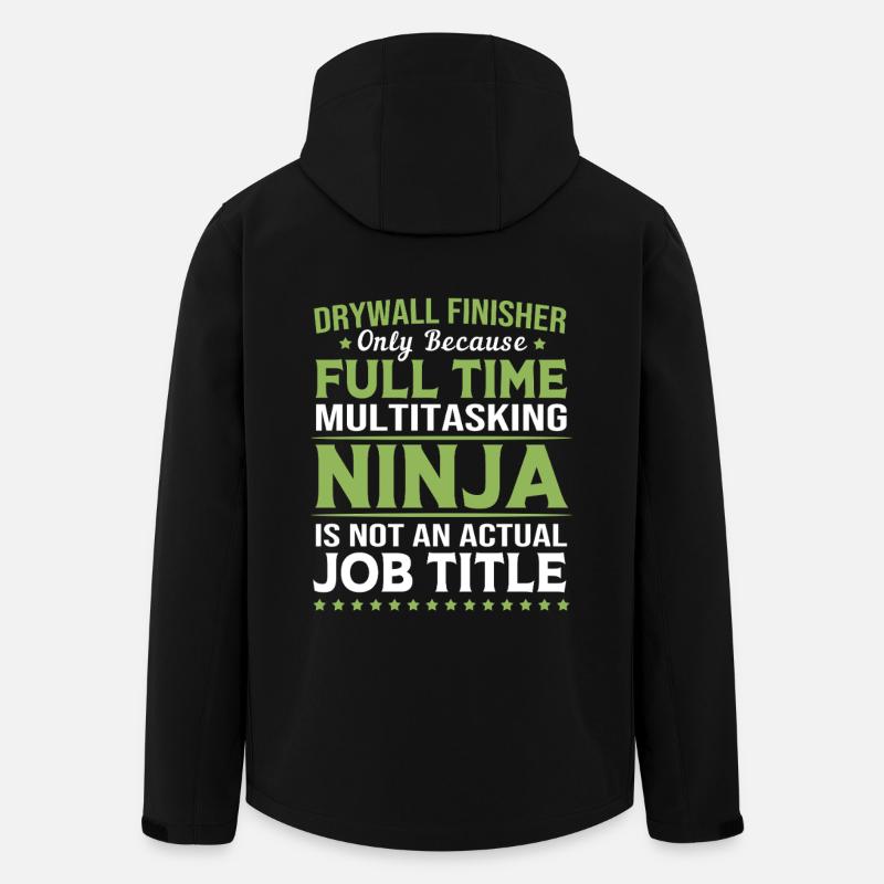 Construction site drywall assembly fitter - Men’s Recycled Softshell Jacket by Stanley/Stella - black