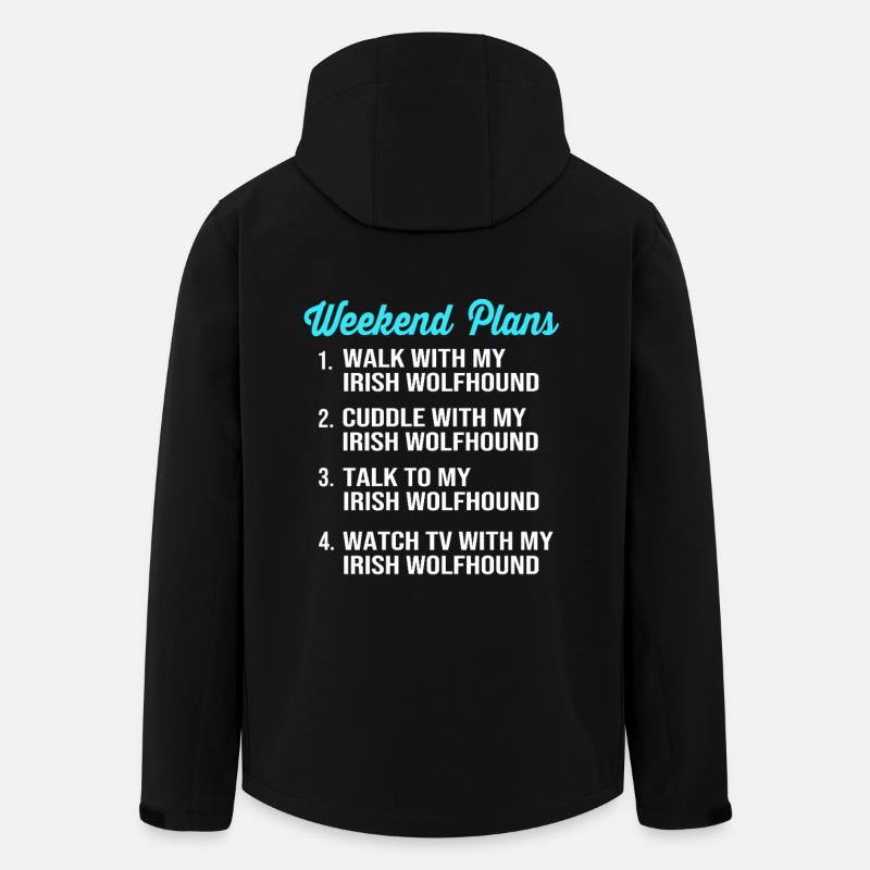 Irish wolfhound - Men’s Recycled Softshell Jacket by Stanley/Stella - black